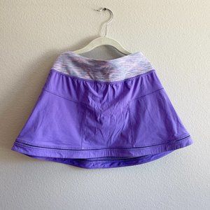 Ivivva by Lululemon Girls pace skort skirt stripe size 10